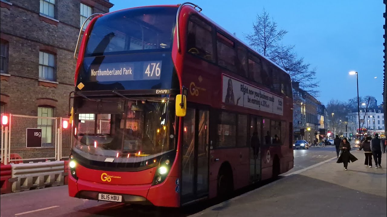 Go-Ahead London EHV9 BL15HBU Bus Route 476 | Volvo B5LH ADL Enviro 400MMC Euro 6