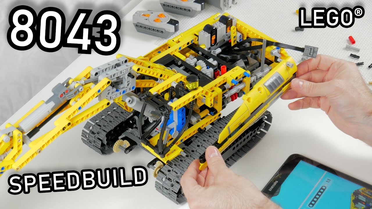 LEGO 8043 Speedbuild | LEGO Motorized Excavator | Speed Build 8043 LEGO Technic 2010 Power Functions