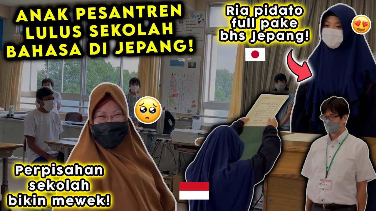 TERHARU DAN BAHAGIA🥹MENDENGAR PIDATO ANAK BUNGSU di acara perpisahan sekolah Jepang🥰