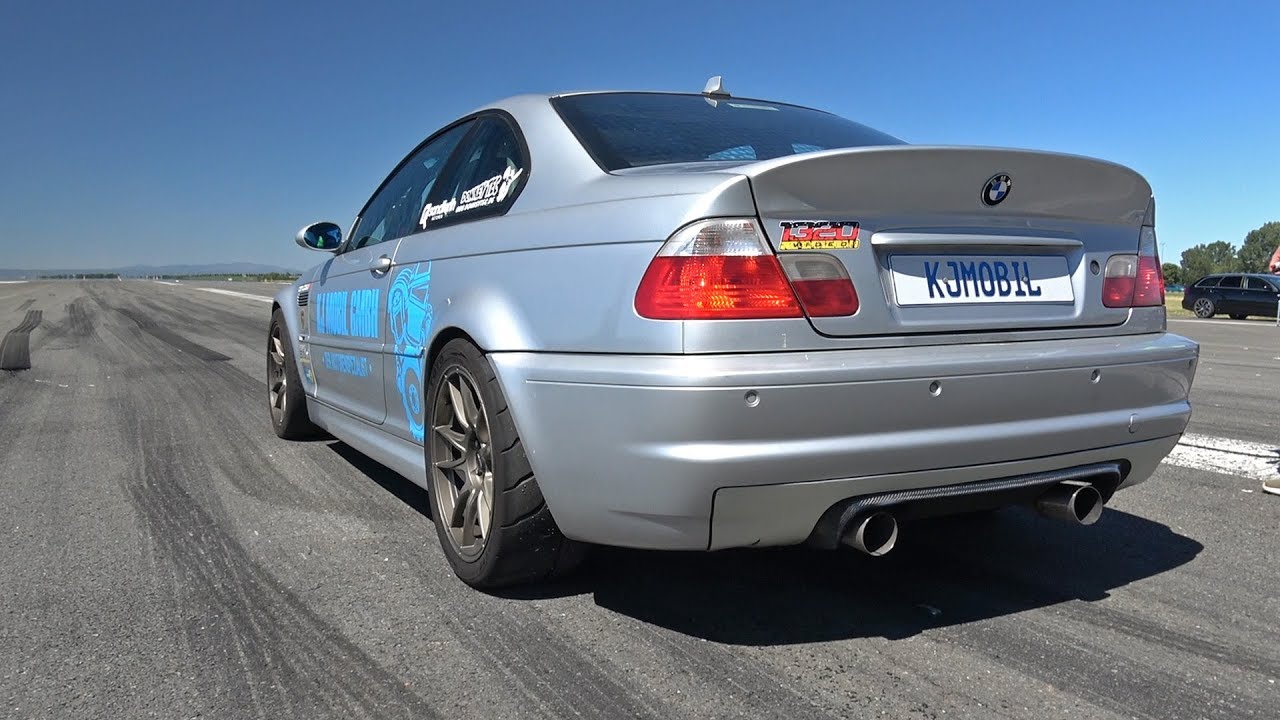 950HP BMW M3 E46 GTX42 Turbo - Top Speed 1/2 Mile Accelerations!
