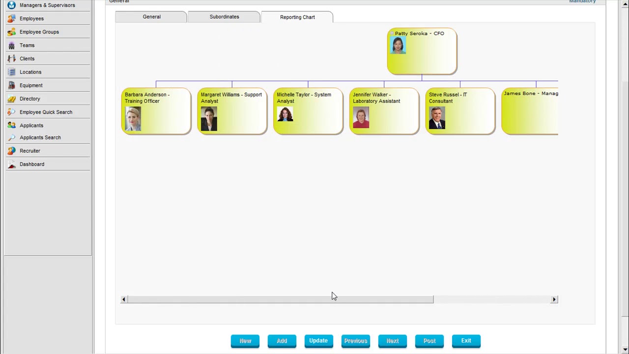 Management Reporting Structure