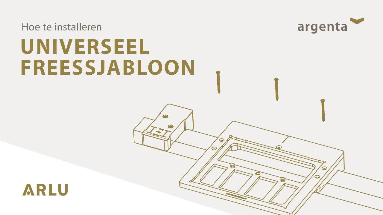 Universeel freessjabloon: installatievideo (Dutch version)