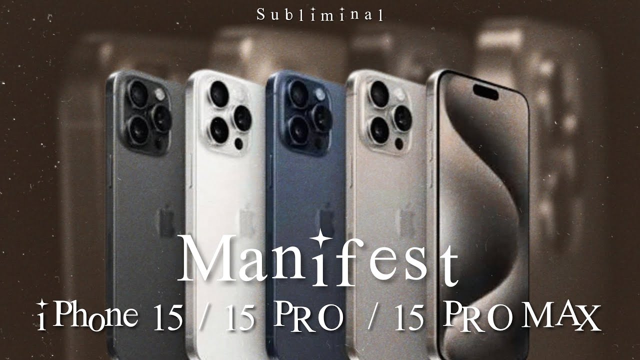 MANIFEST iPhone 15/15pro max Subliminal ❁ listen once a day