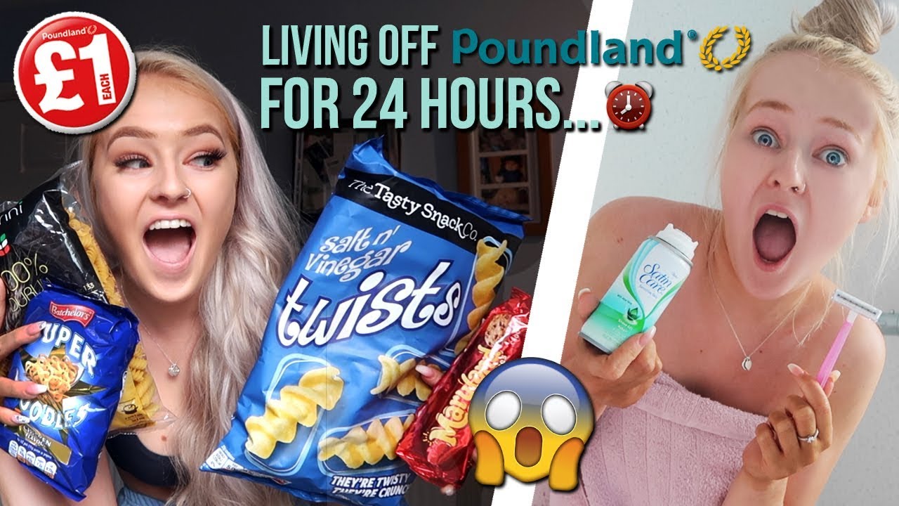 LIVING off ONLY POUNDLAND products for 24 HOURS...😱