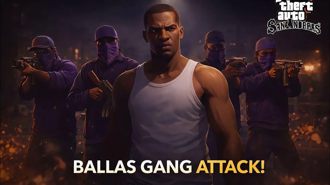 EP - 6 Ballas gang attack (Gta san Andreas)