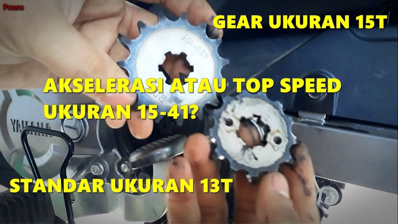 PASANG GEAR SET UKURAN 15T - 41T UNTUK JUPITER Z1 Hasilnya bagaimana? Nonton Vidionya