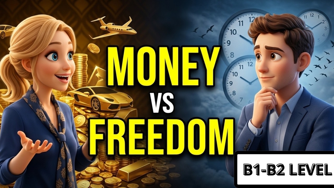 Rich or Free? 💰 | Slow English Listening Practice for Intermediate (B1-B2 Level)