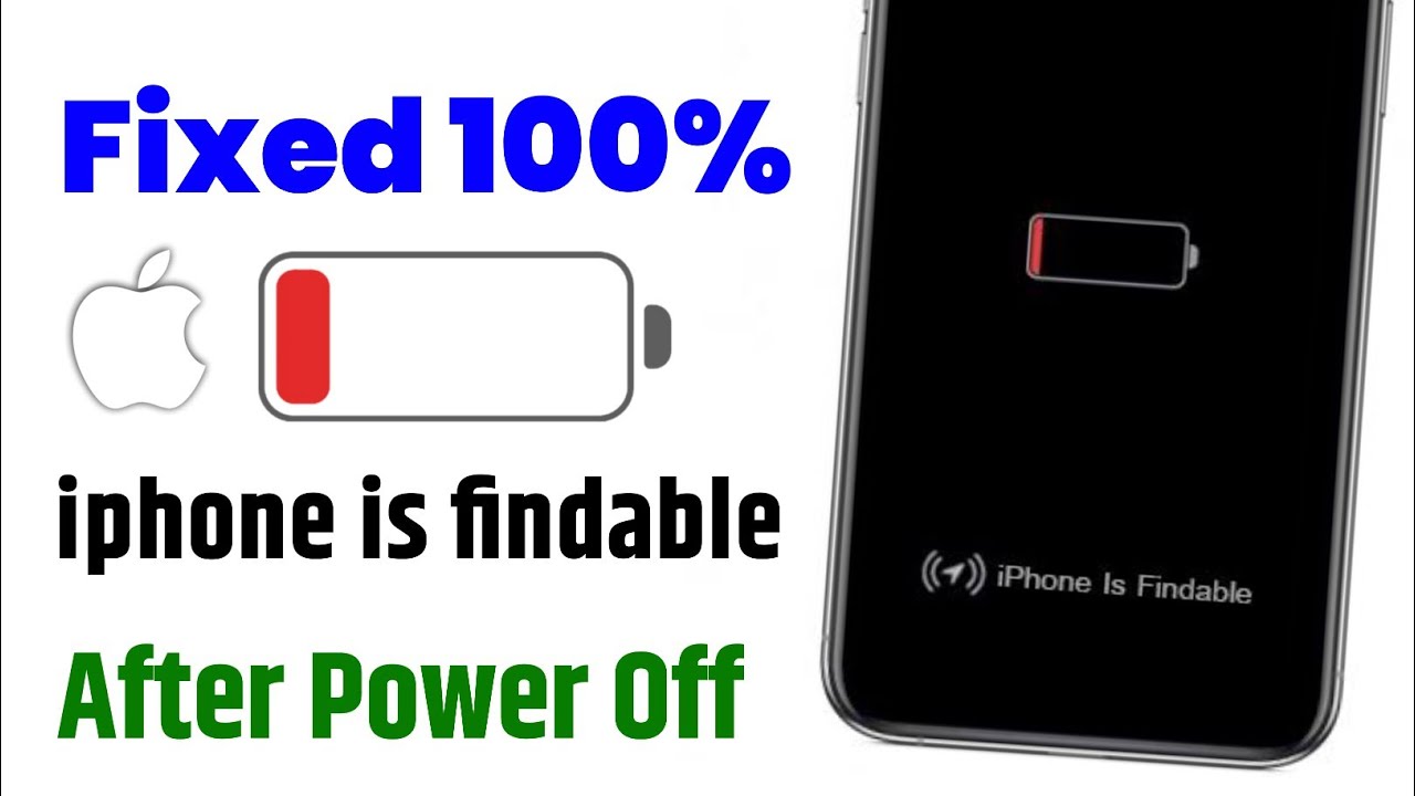 how to fix iphone findable after power off | iphone is findable problem in hindi |iphone is findable