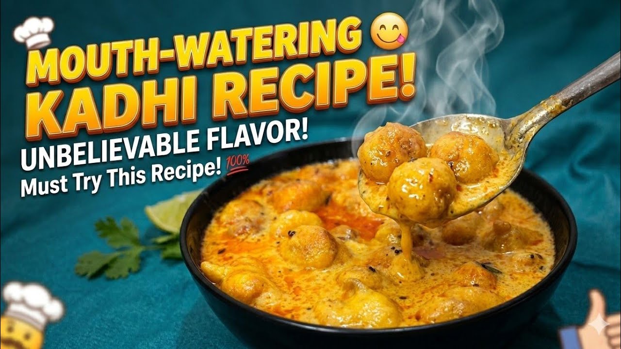 घर पर बनाएं रेस्टोरेंट जैसी कढ़ी पकोड़ा 😋 | Pakoda Kadhi Recipe with Tips n Triks | #CookingBasic 