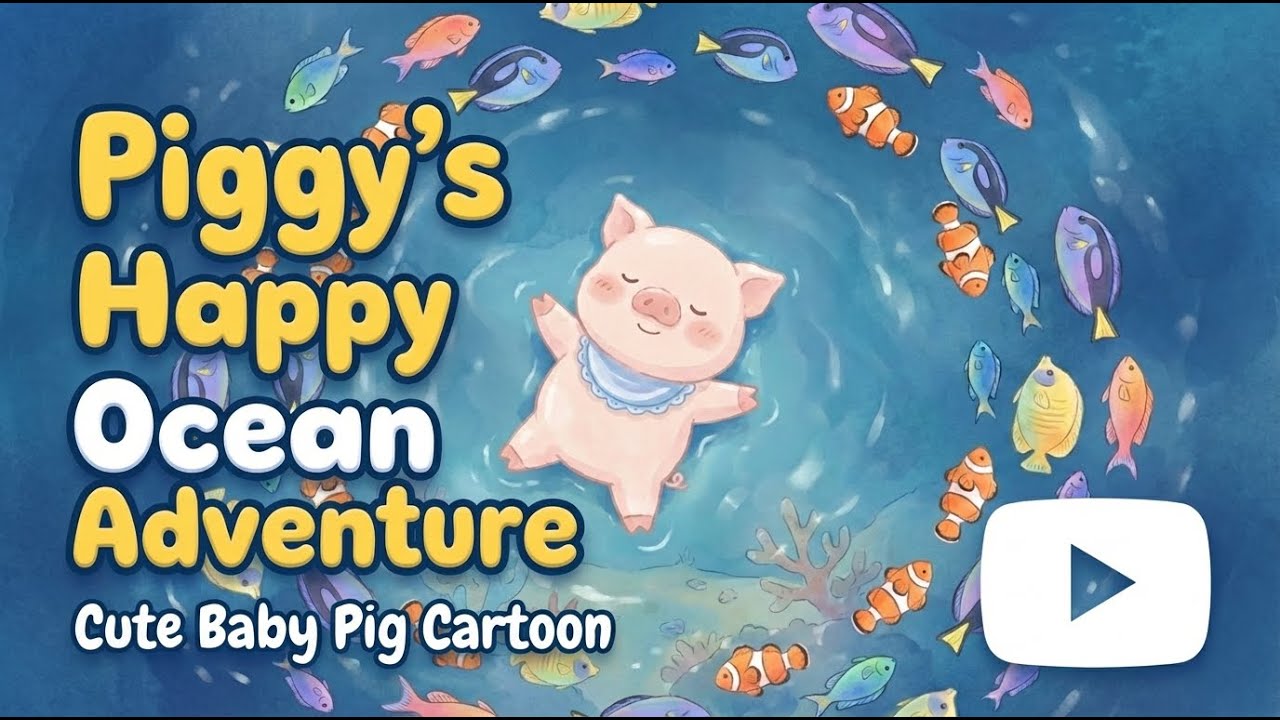 Piggy’s Happy Ocean Adventure | Cute Baby Pig Cartoon