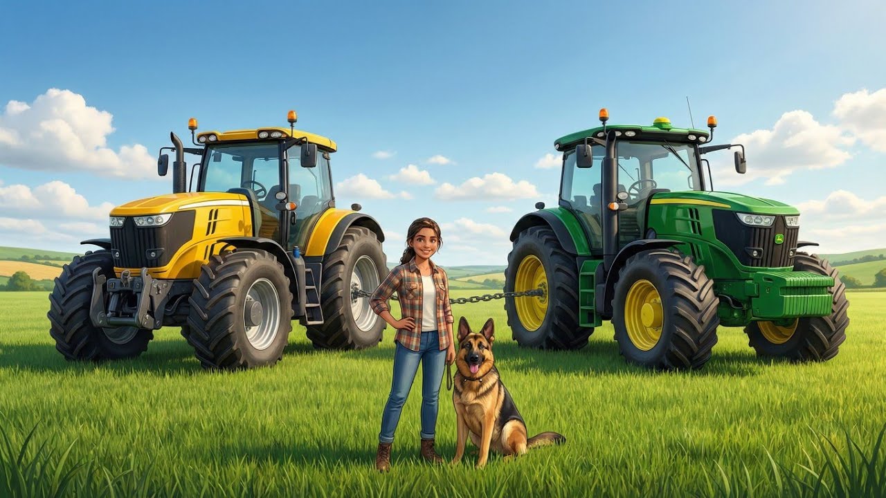Two Tractors Show Pulling Power in the Countryside||