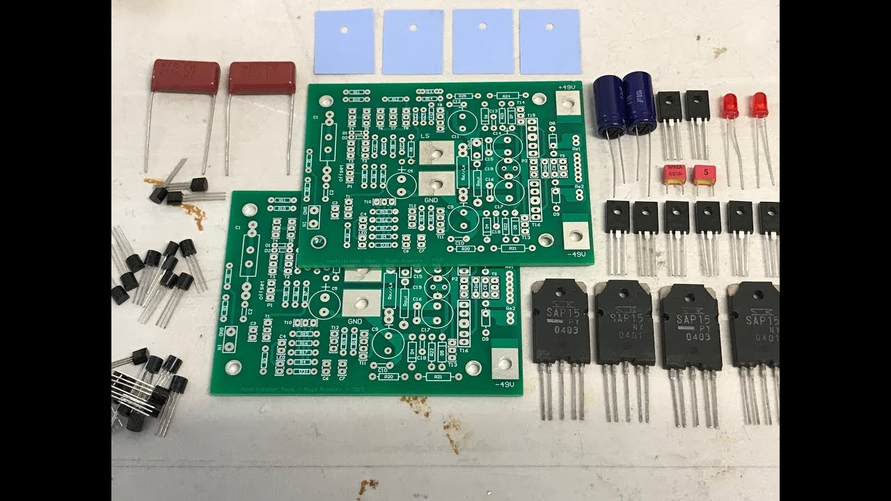 1 - Construção Amplificador H2B Hugo Ribeiro Portugal - Recebimento das Placas