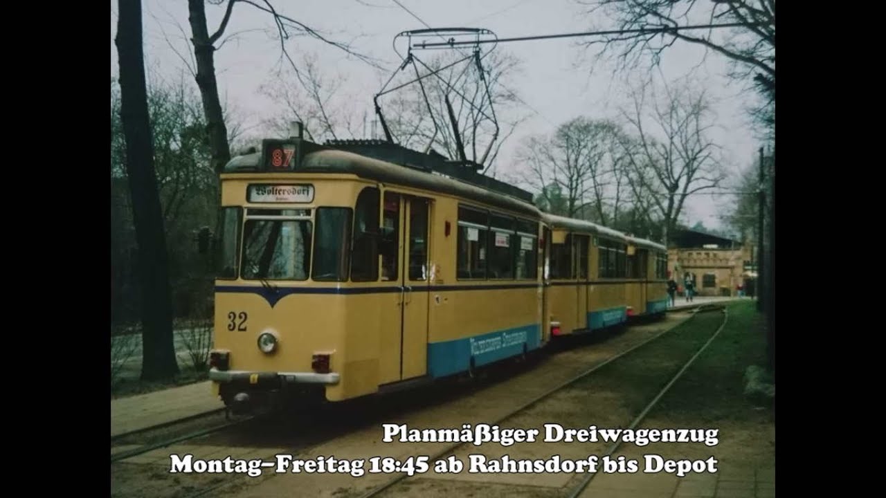 Straßenbahn Woltersdorf Dreiwagenzug, 12.04.2006