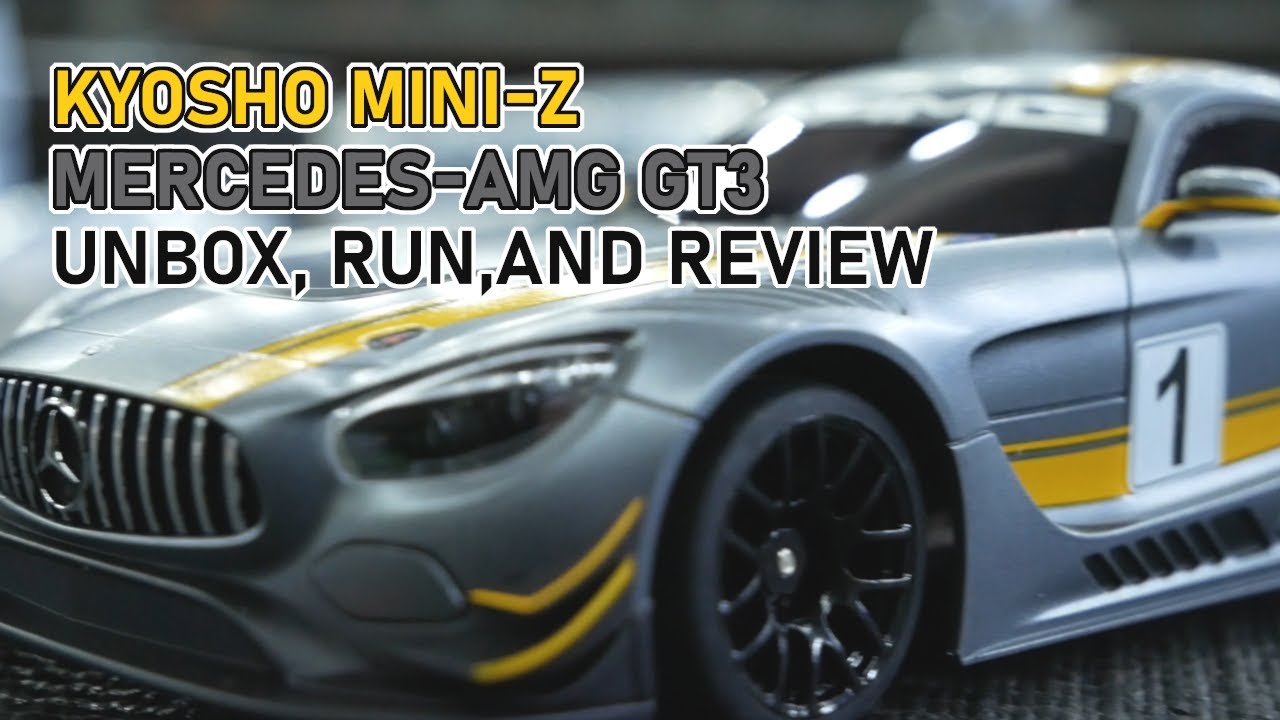 KYOSHO RC MINI-Z Readyset Mercedes-AMG GT3 Presentation Car: UNBOX, RUN, AND REVIEW