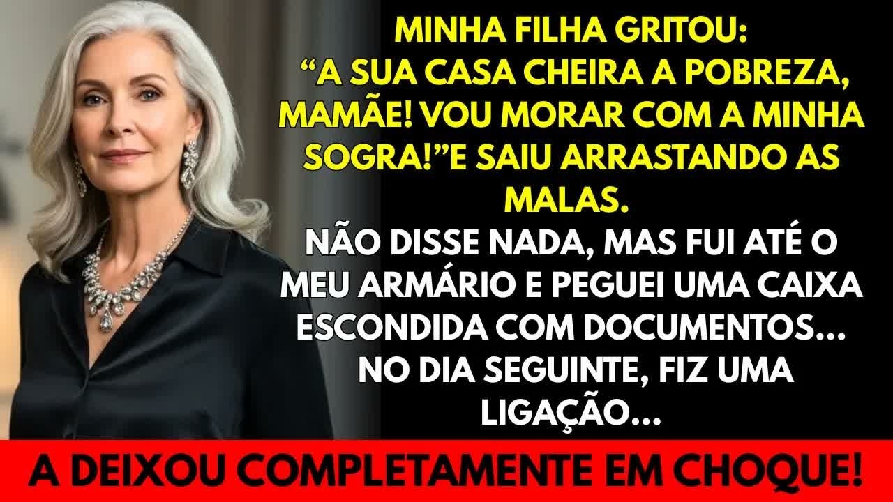 Minha filha gritou： “Sua casa cheira a pobreza”  Mas o que fiz… a fez se ajoelhar de arrependime
