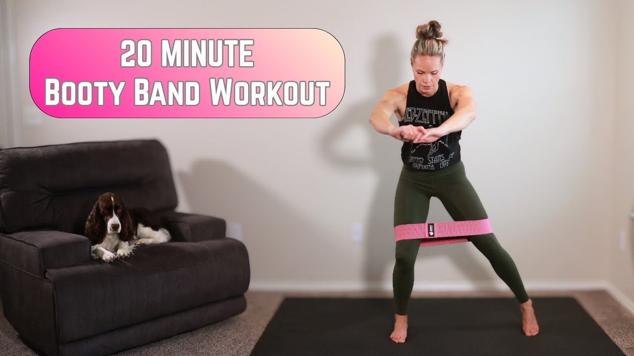 20-минутная тренировка с эластичной лентой для ягодиц