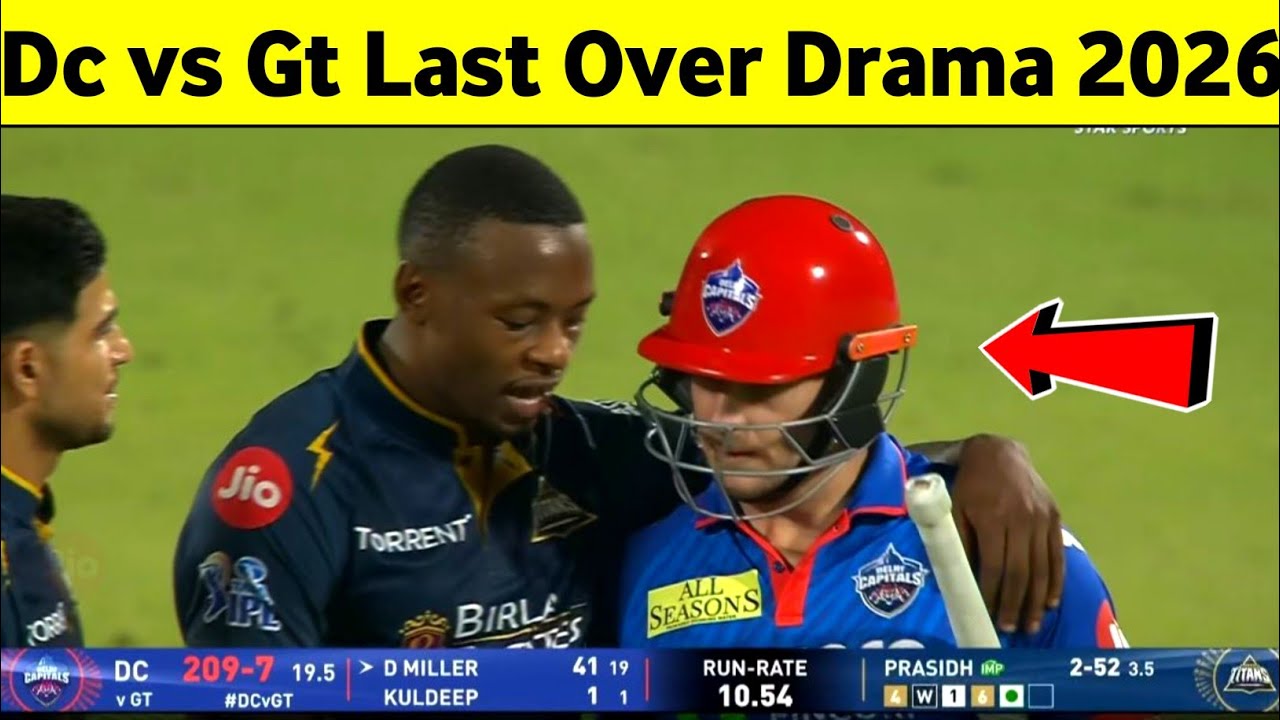 Watch - Delhi Capitals vs Gujarat Titans Last Over Drama 2026, Dc vs Gt Last Over 2026 Highlights