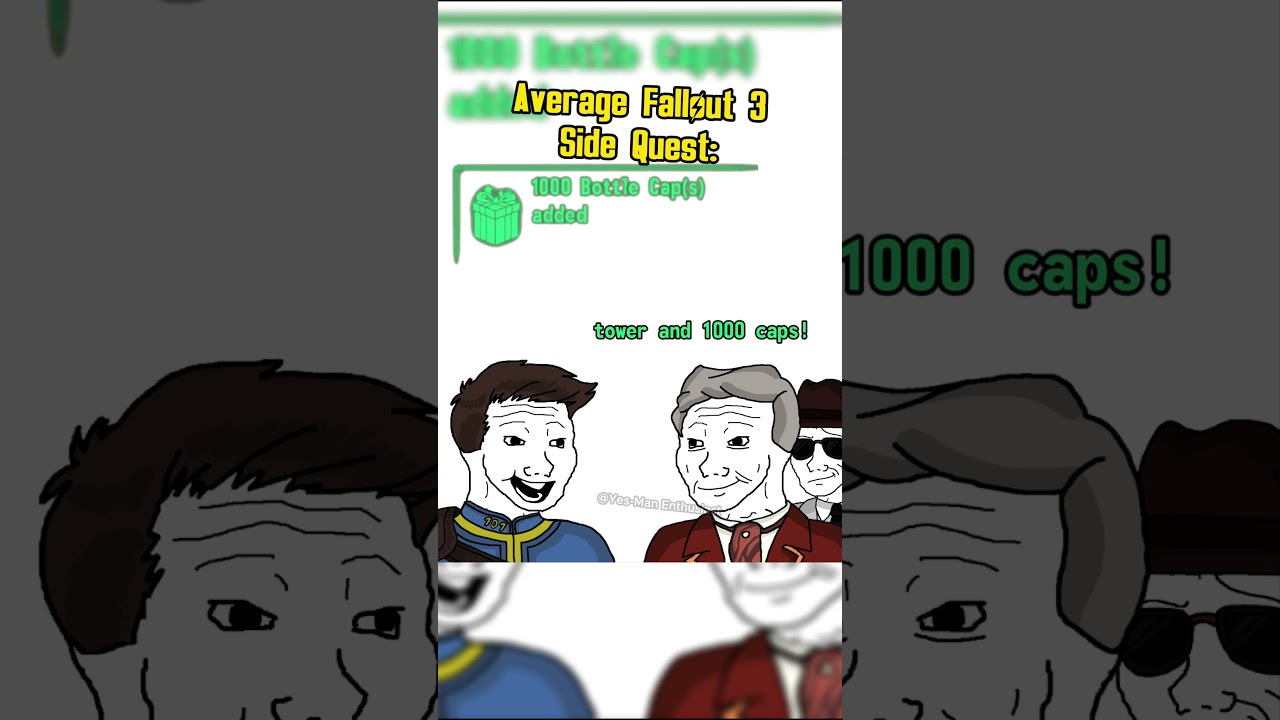 Average side quest in fallout 3: blowing up a whole city 