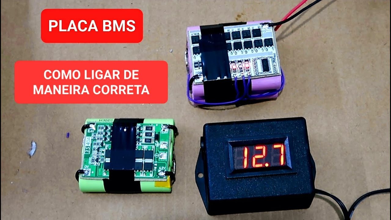 PLACA BMS , COMO LIGAR DE MANEIRA CORRETA