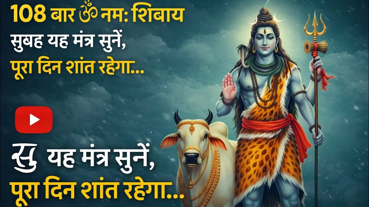 108 बार ॐ नमः शिवाय | सुबह यह मंत्र सुनें, पूरा दिन शांत रहेगा | Om Namah Shivaya