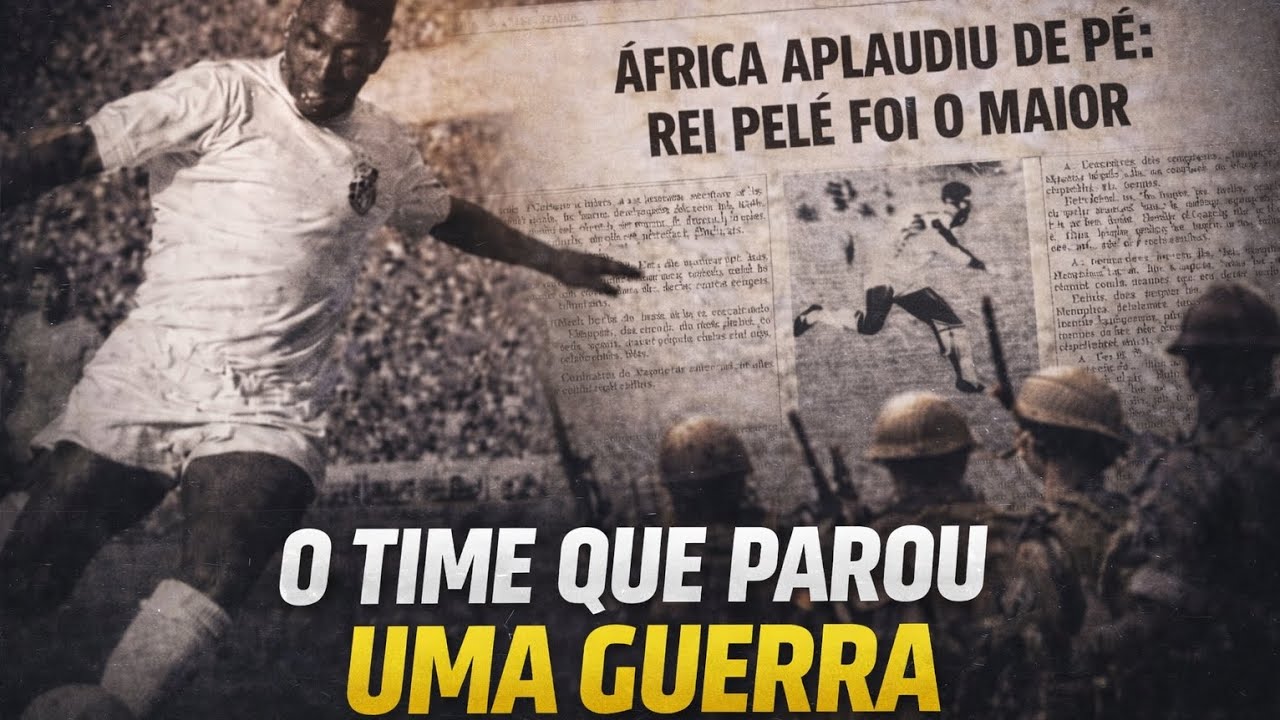 O DIA QUE O SANTOS DE PELÉ PAROU UMA GUERRA!!!