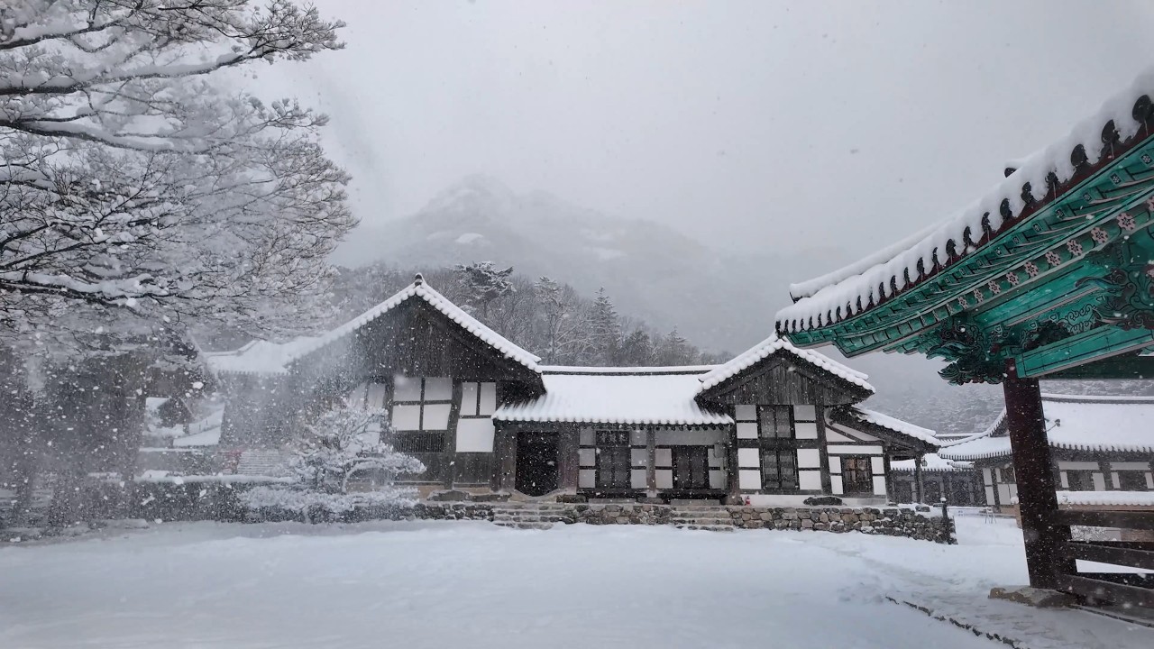 내소사 폭설 내리는 풍경 | 來蘇寺