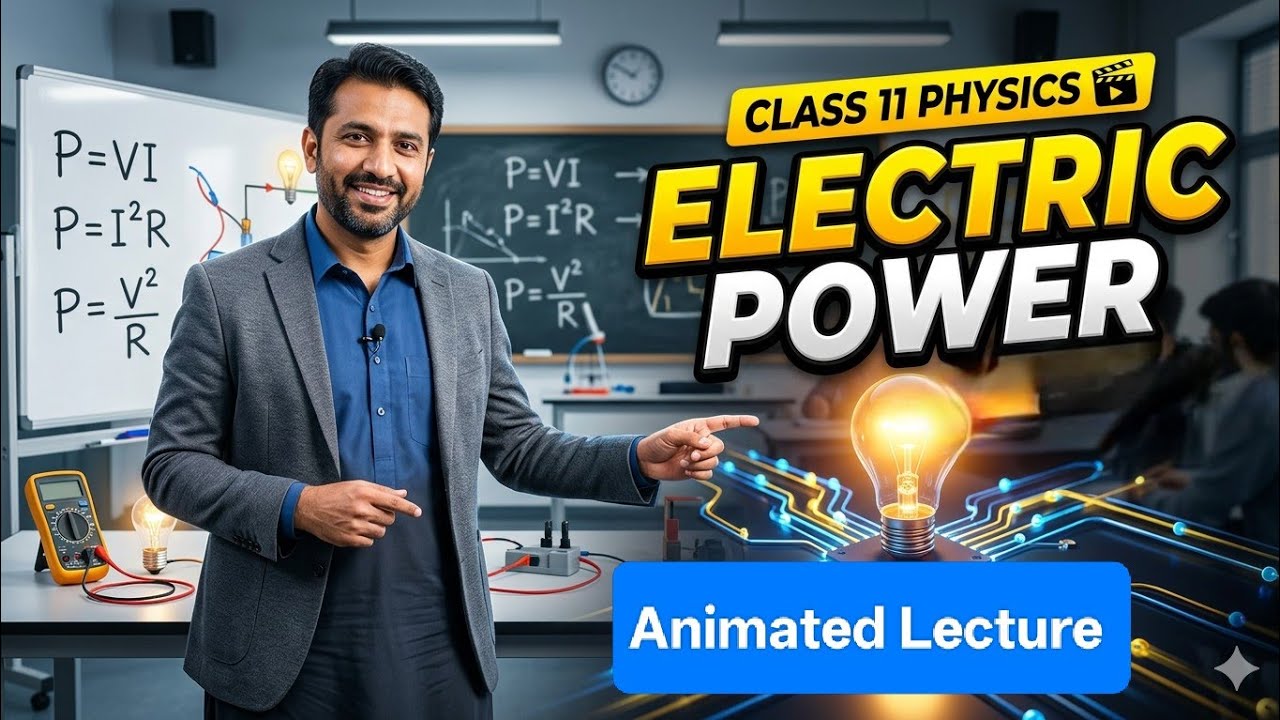 Electrical #Power P=VI Derivation | Class 11 Physics Chapter 09 (#New_Syllabus)