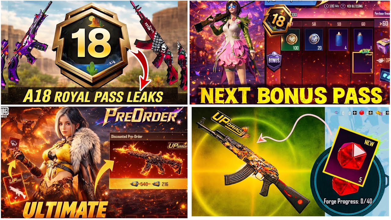 2ND Ultimate Set 3D Look A18 Royal Pass Reward ✅ 18 Bonus Pass || new Ultimate Set in 4.3 Update