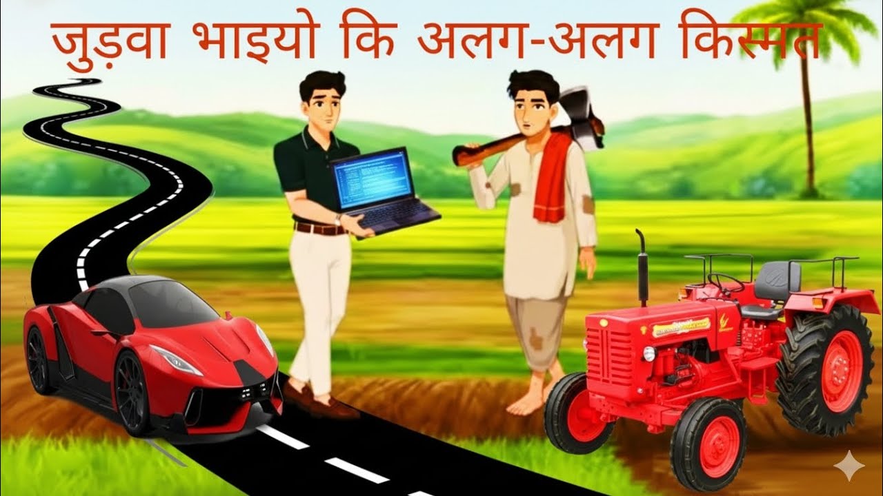 जुड़वा भाइयो कि अलग-अलग किस्मत | judwa bhaiyo ki Alag-Alag kismat | Hindi Story | cartoon story