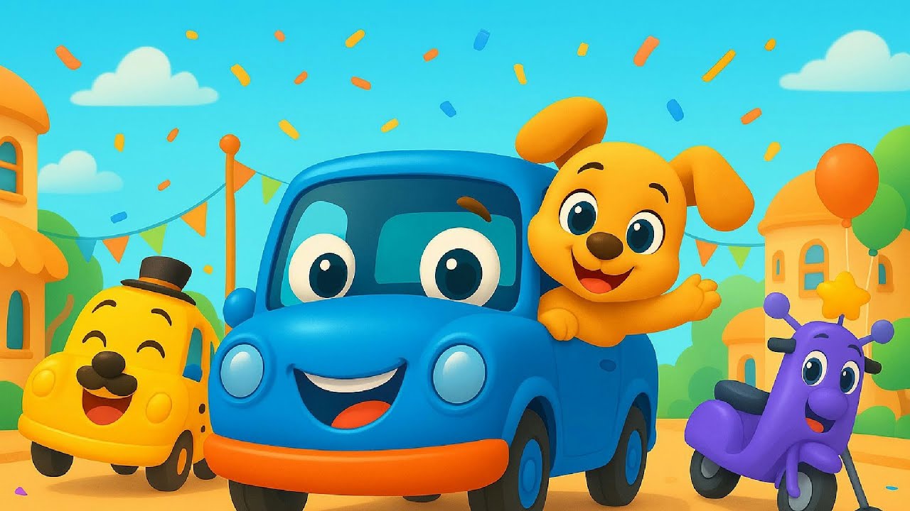 Benny and Paws' Super Silly Parade Music Song 🎶🚗🦴 by BrightTales
