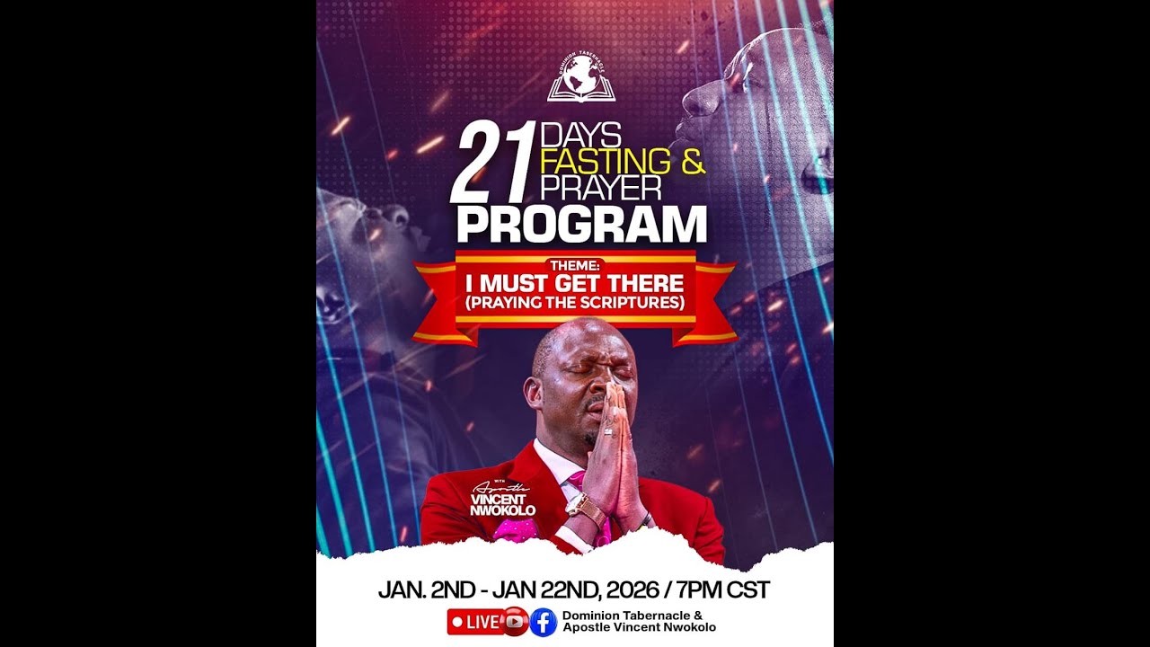 Apostle Vincent Nwokolo LIVE: I MUST GET THERE || WGI #Day11 || JAN 12TH 2026 #apostlevincentnwokolo
