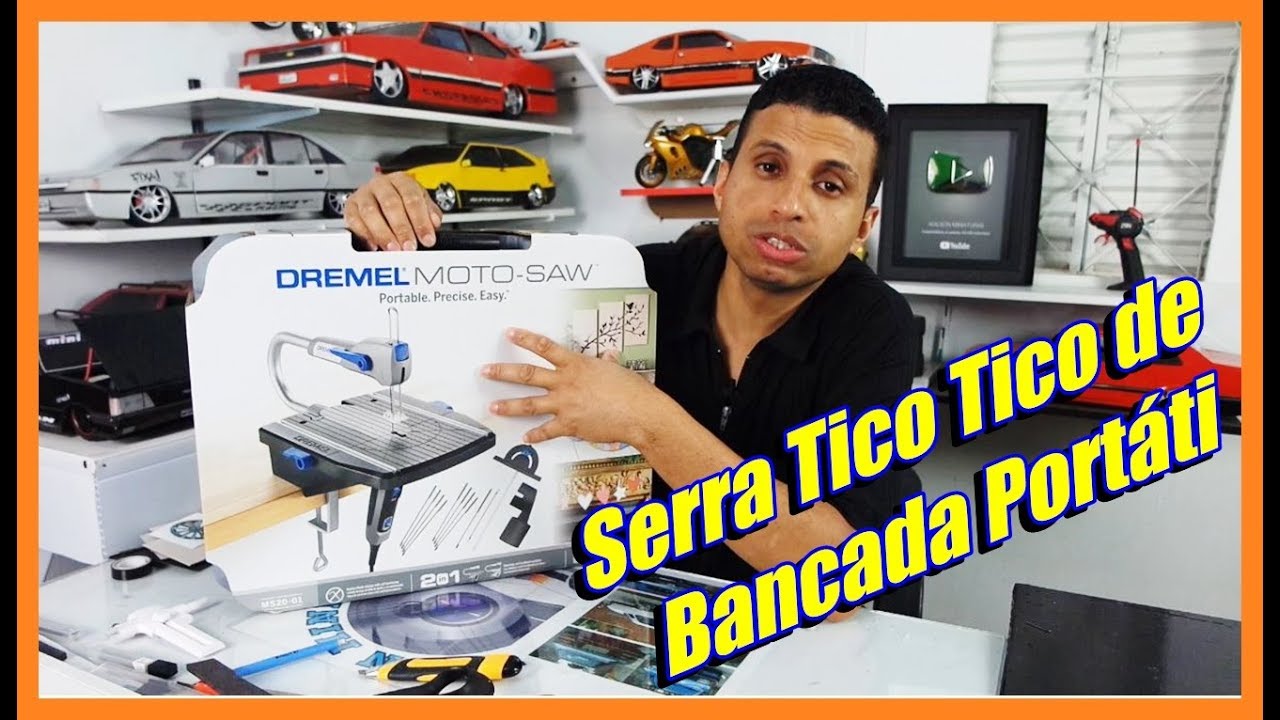 Serra Tico Tico de Bancada Portátil Dremel moto saw