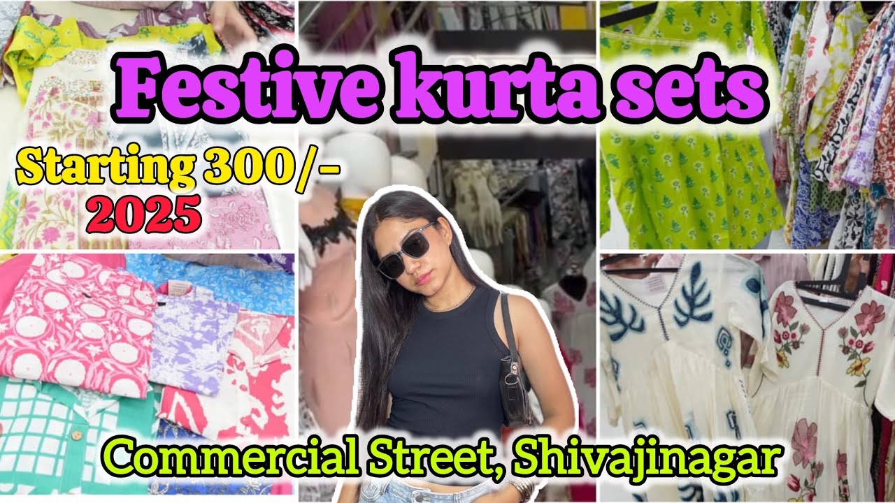 НОВАЯ КОЛЛЕКЦИЯ 🪔 комплекты курта от 300/-😍 торговая улица Шиваджинагар |2025