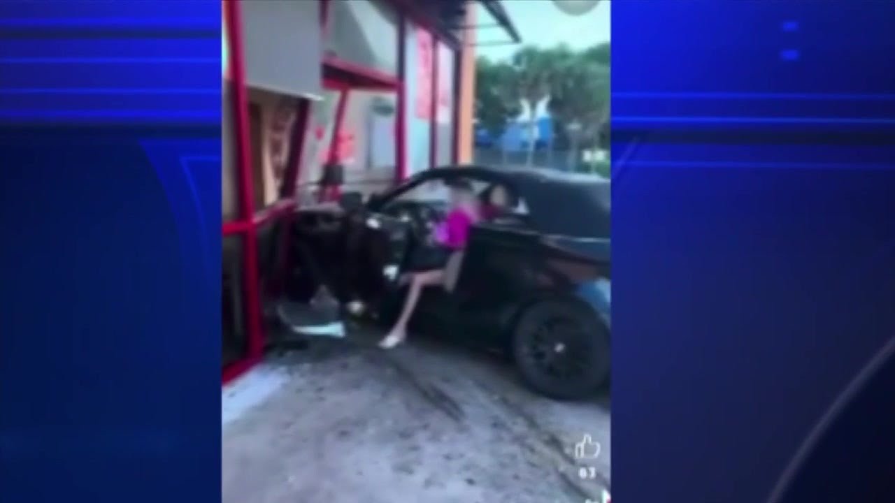 ‘I cannot go to jail’: BMW convertible driver cited after crashing into Popeyes in Miami