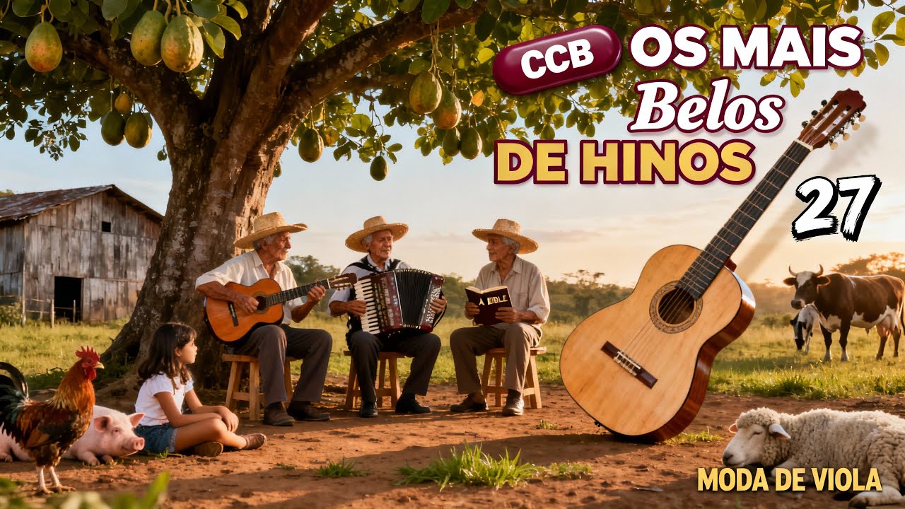 Os Mais Belos Hinos da CCB na Viola Caipira | Melodias que acalmam o coração