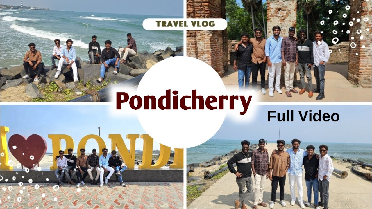 Pondicherry || rock beach || french colony || mangrove forest boating || arikamedu || river mouth ||