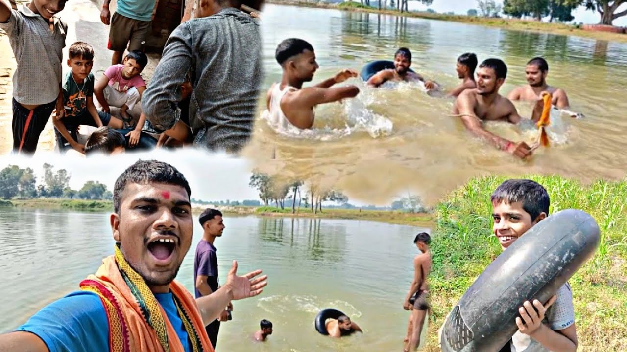Talab mein nahati samay Masti 😃😂 #new #vlog #trending #viral 