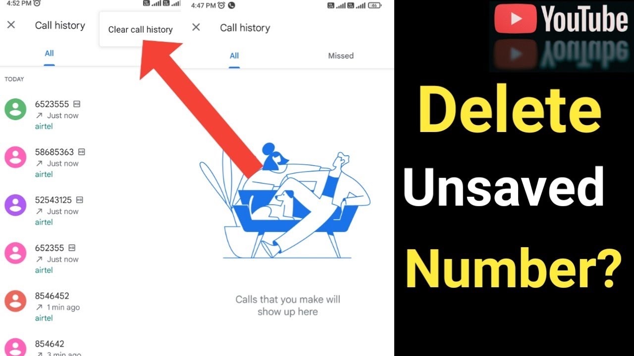 How to delete unsaved number on samsung galaxy|| mobile se unsaved number kaise delete kare||