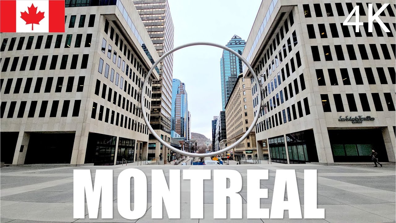 Montreal, Canada 4K - Walking Tour - April 2023