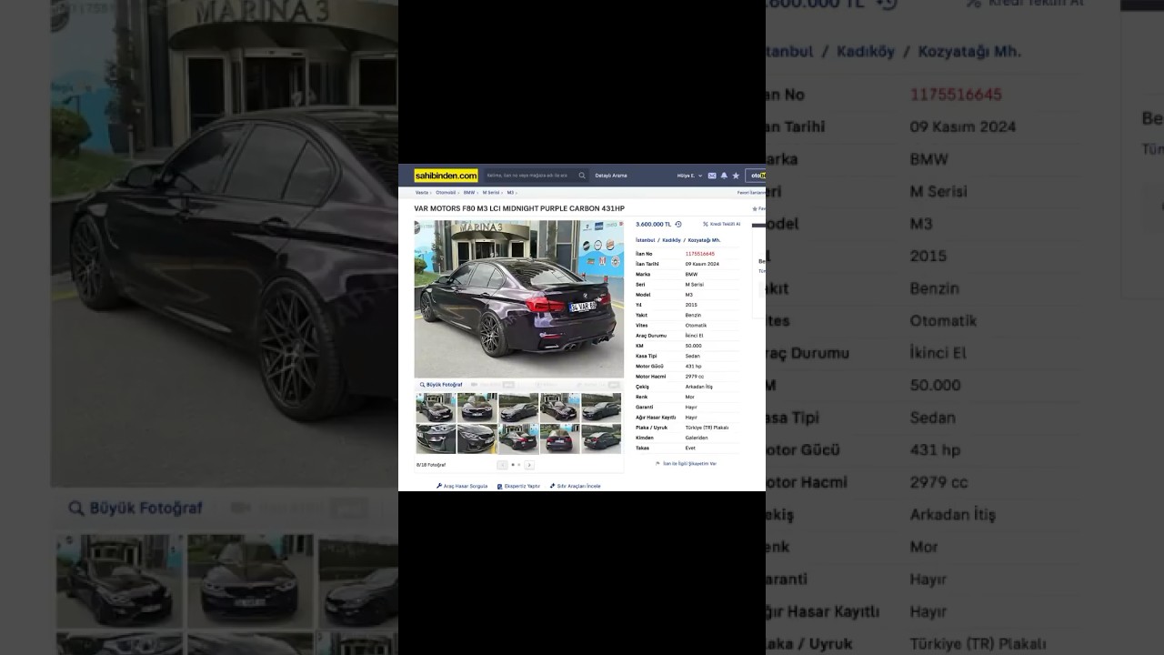 2015 BMW M3 (proje) alınır mı? 