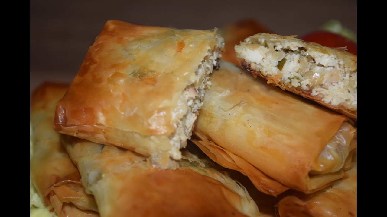 Baked Phyllo Pastry Spring Rolls — 2 Different Fillings — Healthy, Easy and Delicious | سبرنج رول