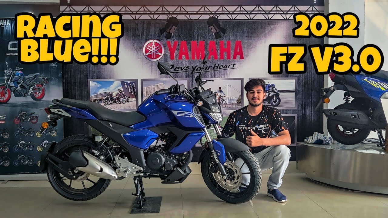 2022 New BS6 Yamaha FZ V3.0 Fi Racing Blue | Any Changes From The Previous Version? Exhaust | #MxK
