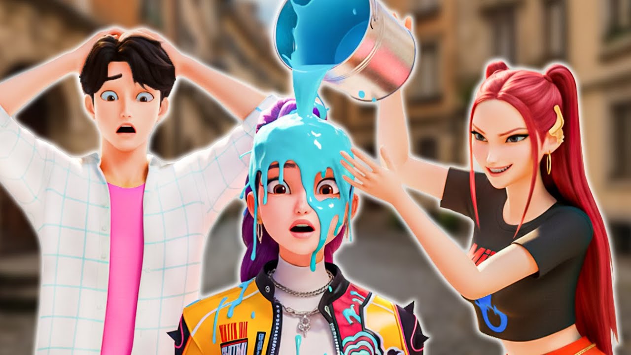 🎨🔥 RUMI’S COLORFUL REVENGE After Mira’s Paint Trap! 😱💔 – “GOLDEN” HUNTR/X | KPOP Demon Hunters