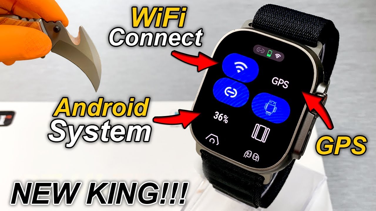 DT Ultra 2 Android SmartWatch with WiFi - Best Sport SmartWatch 2024! Full Unboxing & Review - ASMR