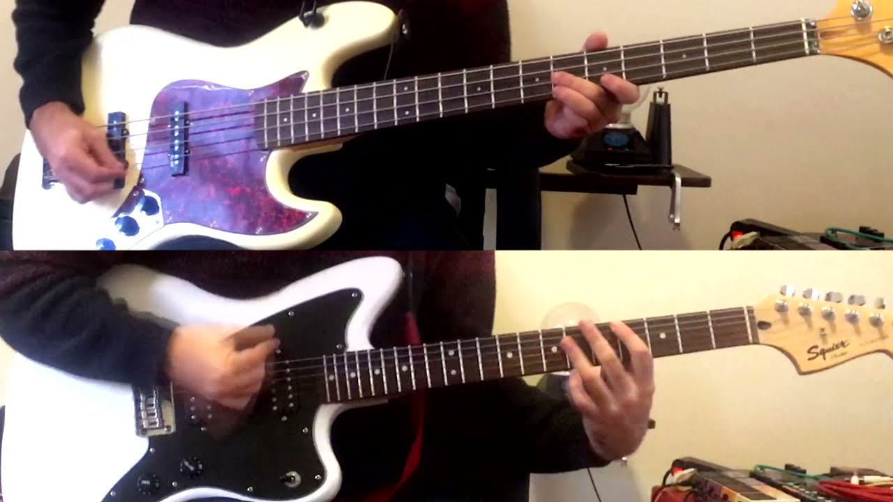 Talking Heads - Cities (guitar + bass cover)