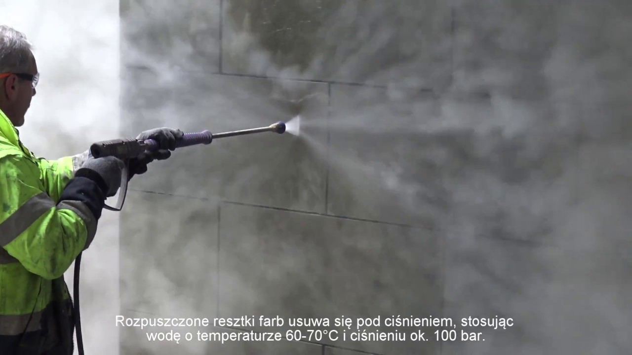 Usuwanie graffiti z piaskowca - AGS 2+ i AGS 60