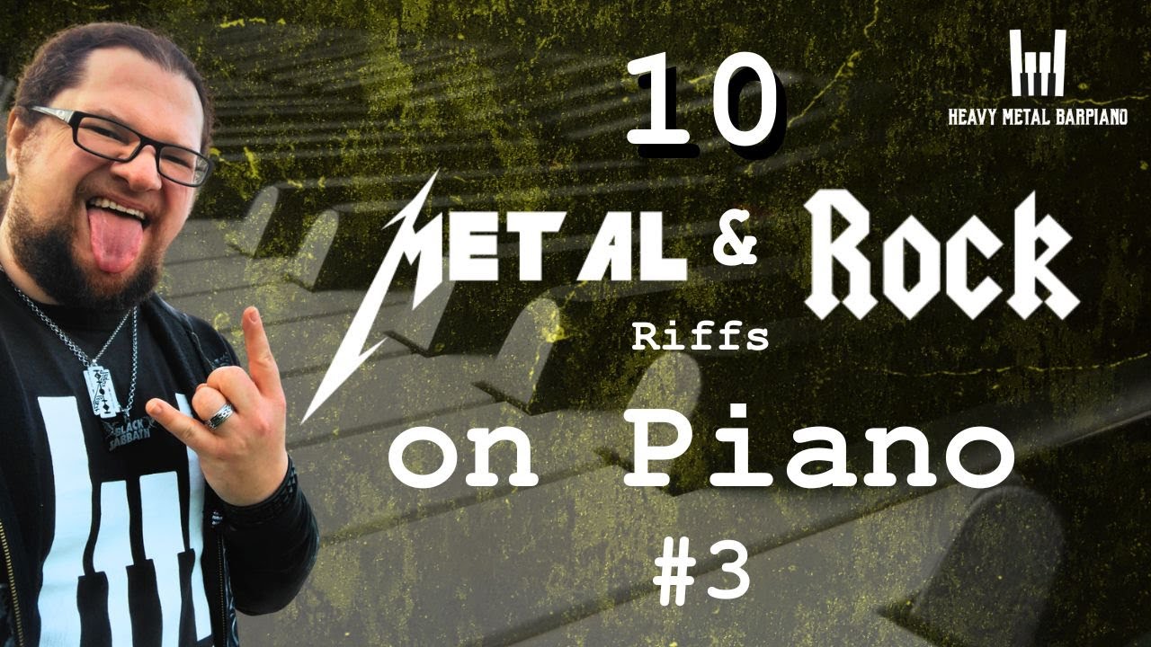 10 GUITAR Riffs on PIANO - Part III