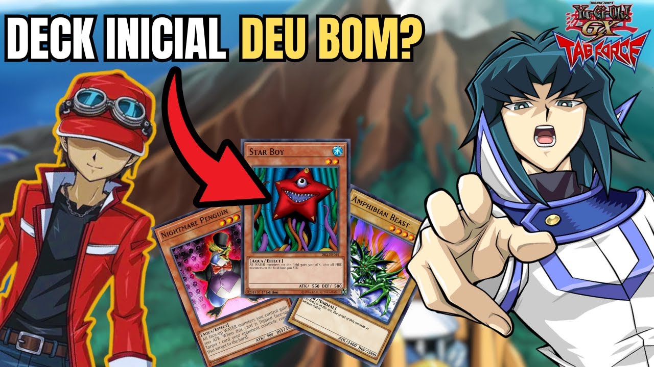 Desafiei o Zane COM O DECK INICIAL!!! Aposentado joga - Tag Force