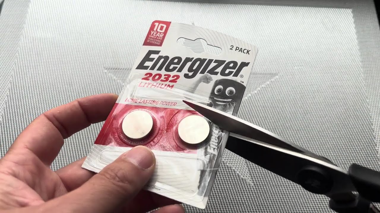 Energizer Knopfzelle Lithium CR2032 3V Batterien 2er Blister unboxing