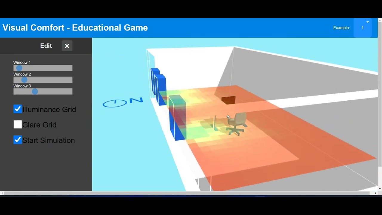 Visual Comfort Game  - web app - DEMO